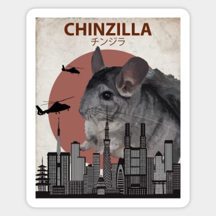Chinzilla - Giant Chinchilla Monster Sticker